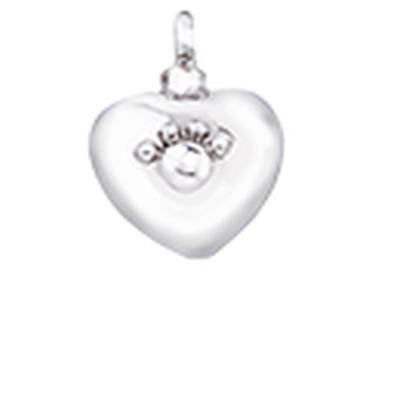 pet remembrance jewellery silver heart paw print