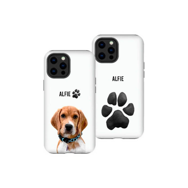 Pet Paw Print Or Photo Memorial on Phone Case