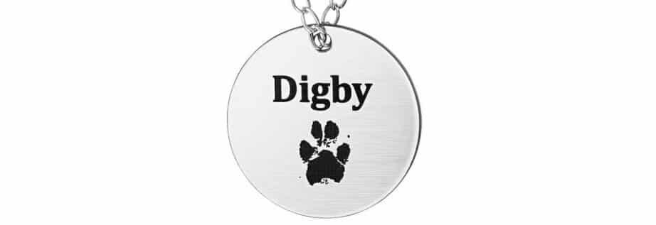 Add Name & Engraved Paw Print